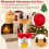 Costway 80 CM Christmas Cat Tree With Bed Cat Tower With Sisal Scratching Post 10