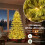 Costway 6 FT Pre-lit Artificial Christmas Tree With 746 Branch Tips 270 Lights 8