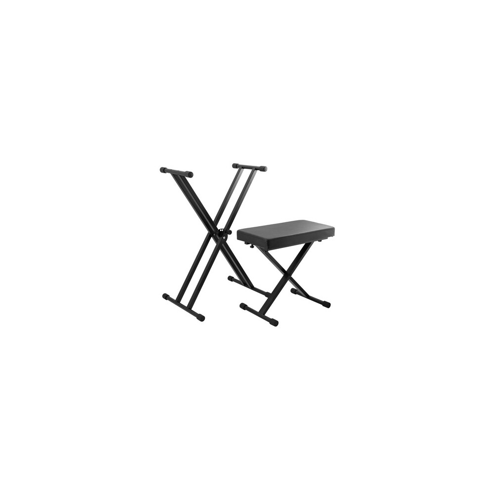 Tiger Keyboard Stand & Stool Pack Height Adjustable Keyboard Stand &
