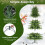 Costway 6 FT Pre-lit Artificial Christmas Tree With 746 Branch Tips 270 Lights 9