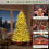 Costway 6 FT Pre-lit Artificial Christmas Tree With 746 Branch Tips 270 Lights 10