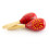 Tiger Decorated Red Wooden Maracas 1