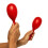 Tiger MAR49-RD Large Plastic Maracas - Red Pair 6