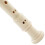 Descant Recorder - Three Piece, Beginners Recorder with Bag - White by 4