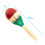 Natural Hand Painted Wooden Maracas - Large 4