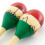 Natural Hand Painted Wooden Maracas - Large 3