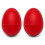 Tiger Egg Shakers, Plastic Percussion Maracas Musical Shakers - Red, 2