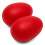 Tiger Egg Shakers, Plastic Percussion Maracas Musical Shakers - Red, 4