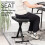 Tiger PST7-BK Keyboard Bench - Adjustable Piano Stool with 4 Height 3