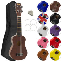 Mad About Soprano Beginners Ukulele with Bag, Pick & Carbon Strings -