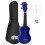 Mad About Left Handed Blue Soprano Ukulele for Beginners with Bag 1