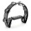Tiger Half Moon Tambourine in Black 1
