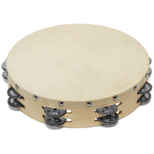 Tiger 8" Double Row Wood Tambourine 2