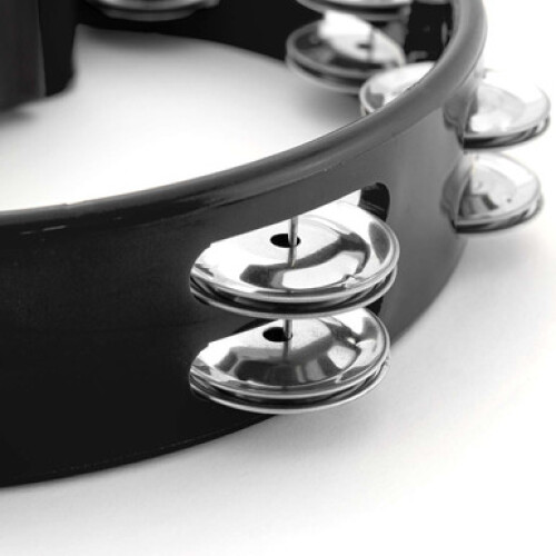Tiger Half Moon Tambourine in Black 2