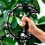 Tiger Half Moon Tambourine in Black 6