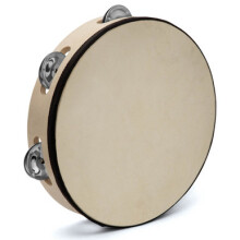 Tiger 12" Tambourine Single Row - Black Band