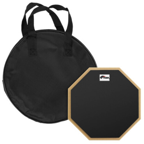 Tiger TDA4-10, 10" Drum Practice Pad with Carry Bag - Desktop or Stand