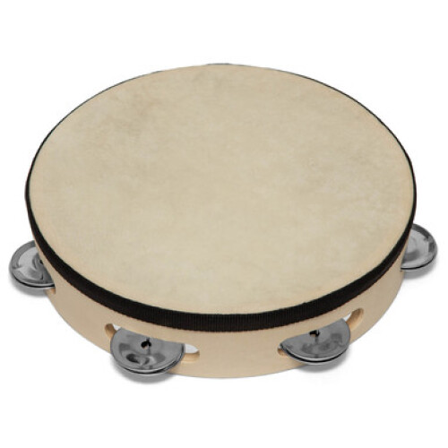 Tiger 12" Tambourine Single Row - Black Band 2