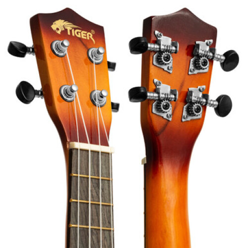 Tiger Soprano Beginner Ukulele with Gig Bag, Felt Pick Aquila Strings 2
