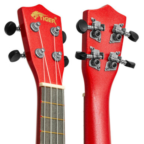 Tiger Soprano Ukulele Beginners Pack - Tuner, Strap, Bag, Pick, 2