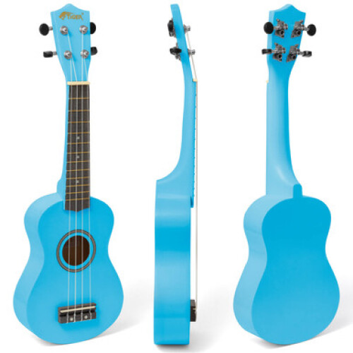 Tiger Soprano Ukulele Beginners Pack - Tuner, Strap, Bag, Pick, 1
