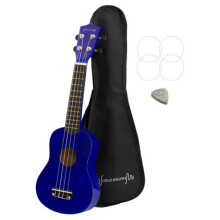 Soprano Ukulele by World Rhythm - Soprano Uke and Gig Bag with Blue