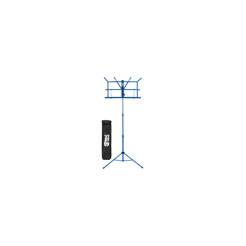 Mad About Easy Folding Portable Metal Sheet Music Stand With Carry Bag