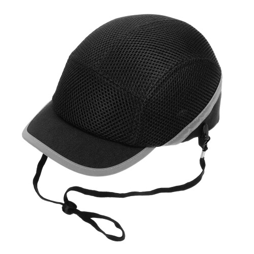 Capacete De Segurança Com Regulável Para Construção, Preto