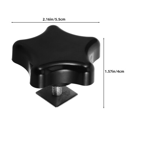 2Pcs Botões Roscados De M6 Com Arruela Quadrada 2