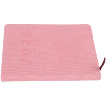 Daily Planner 2026: Caderno A5 Com Capa Couro Pu E De Bordo