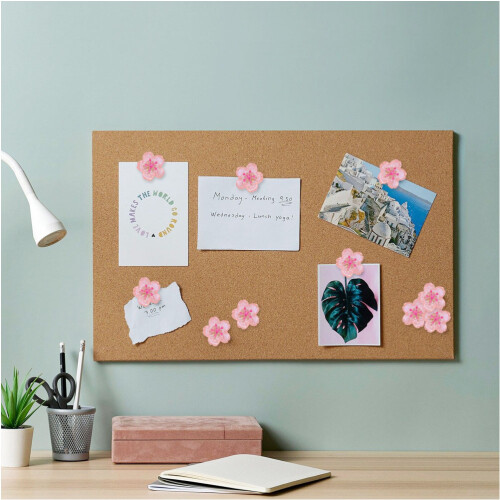 10 Unidades De Alfinetes Rosa Com De Para Quadro 2