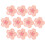 10 Unidades De Alfinetes Rosa Com De Para Quadro 10