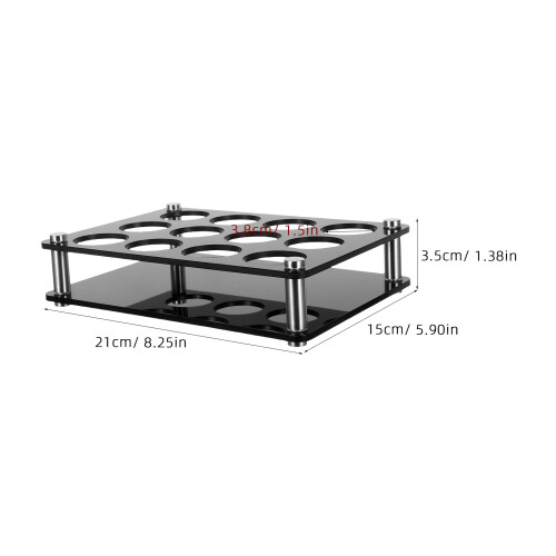 De Com 12 Furos E Estante De Acrílico 3,8 Cm 1