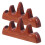 2Pcs Suporte Para Pincel Anti-Rolamento 10
