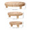 3Pcs Suporte Base Redonda Para 2