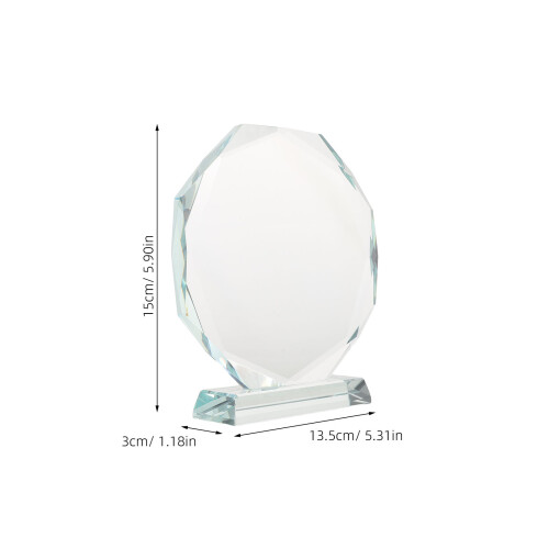 Crystal Trophy: De 140 Mm Octogonal Personalizável 1