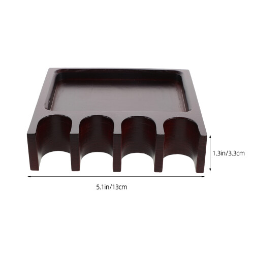 Suporte Para Taco De Bilhar Com 4 Furos E Base Maciça 1