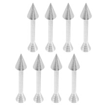 8 Unidades Cones Para Flores De Bolo Com Base Liga De Alumínio