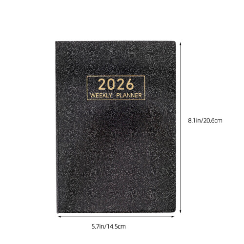 Planner Notebook 2026: Capa PU Tamanho A5 Com Agenda E Mensal 1