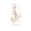 Cute Keychain Alfabeto Com Borla E Fecho Para Mulheres 2
