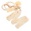 Cute Keychain Alfabeto Com Borla E Fecho Para Mulheres 10