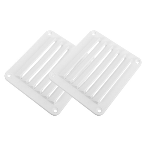 2Pcs Grelha Quadrada Ventilação Nylon Com Lâminas Para Rv