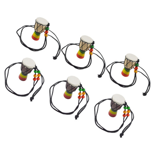 6 Unidades Colar Com Pingente Mini