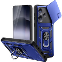 (Honor X5C Plus, Blue) For Honor X5C Plus Shockproof Case with Camera Lens Protection