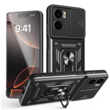 (Motorola G06, Black) For Motorola Moto G06 Shockproof Case with Camera Lens Protection