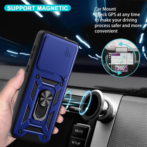 (Honor X5C Plus, Blue) For Honor X5C Plus Shockproof Case with Camera Lens Protection 2