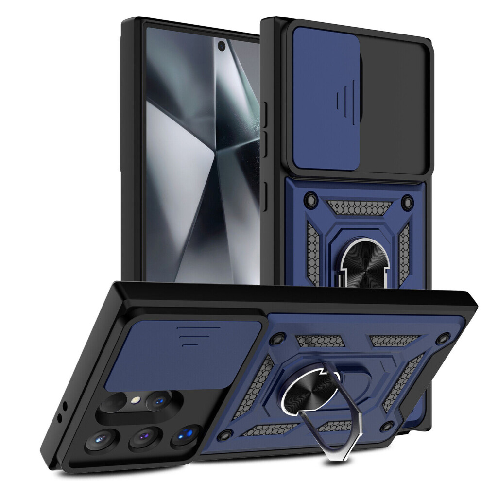 (Samsung Galaxy S25 Ultra, ) For Samsung Galaxy S25 Shockproof Case With Camera Lens Protection Blue 5059302161402