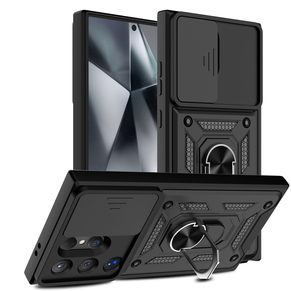 (Samsung Galaxy S25 Ultra, ) For Samsung Galaxy S25 Shockproof Case With Camera Lens Protection Black 5059302161396