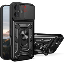 (Iphone 17, Black) For Iphone 17 Shockproof Case with Camera Lens Protection