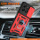 (Honor 400 Smart, Red) For Honor 400 Shockproof Case with Camera Lens Protection 6